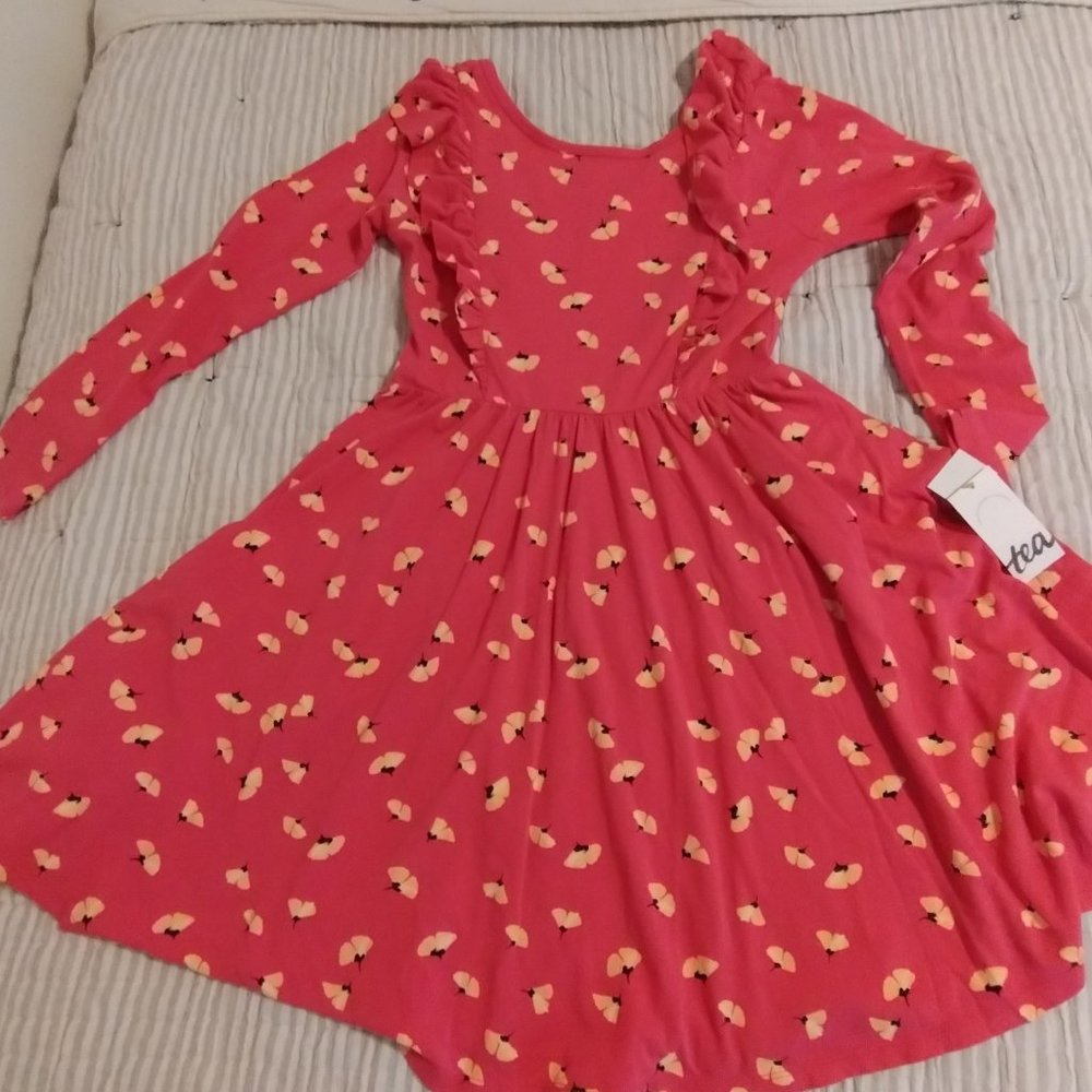 Girls "Tea" Ruffle Shoulder Ballet Dress, Size 12 NWT